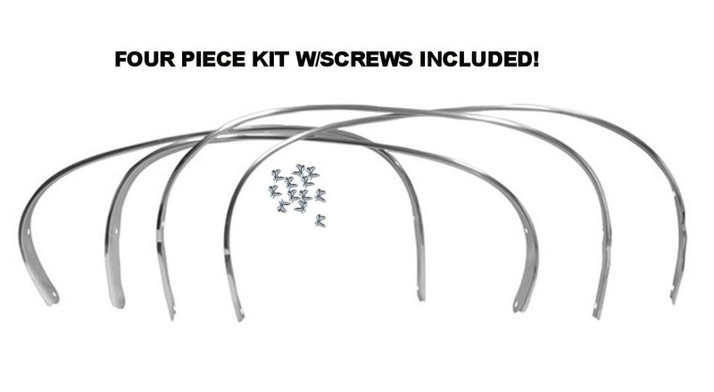 68 68 70 Dodge Charger Wheel Well Opening Moldings Trim Set Complete Mopar New