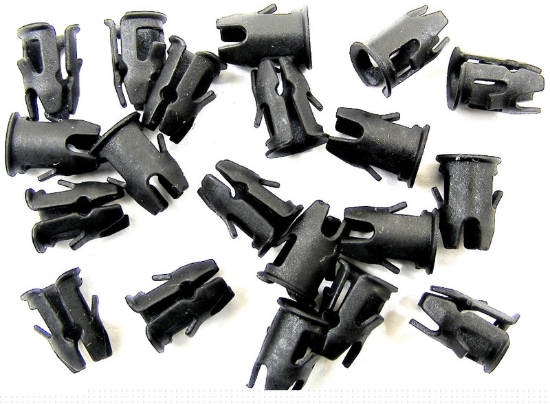 Honda Barrel Clips- Fit 3/16″ Hole- 1/8″ Stud- Emblem Trim Chrome- 20pcs- #020