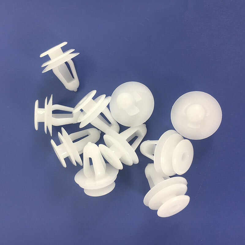 10x Door Trim Panel Fastener Nylon Clips Retainer White For Toyota 67771-02030 gallery