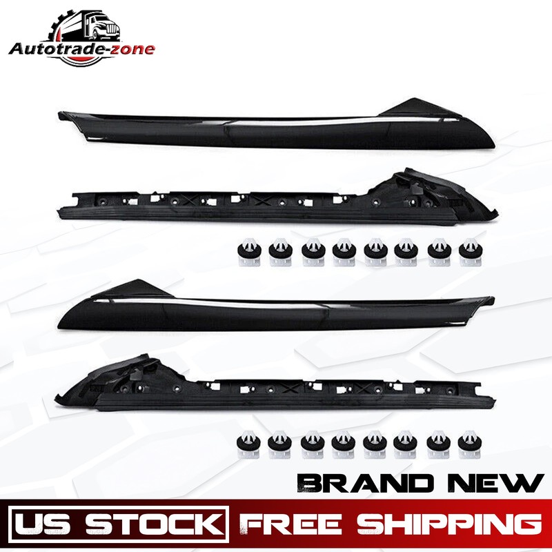 Set Outer & Inner Windshield Trim Moldings For 2011-2019 Ford Explorer US STOCK