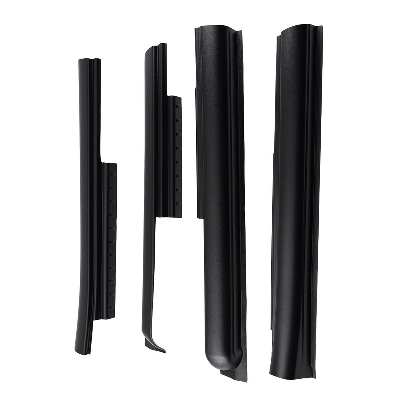 Rocker Panel for Jeep Wrangler JK Sport Utility 2007-2016 4-Door ABS Black gallery