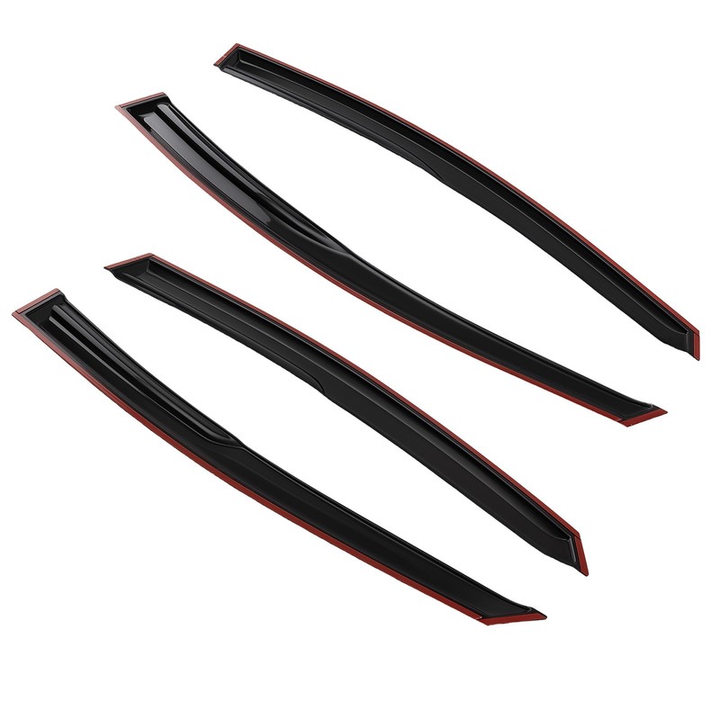 4PC Vent Window Visors for Hyundai Sonata 2011-2014 Black Adhesive