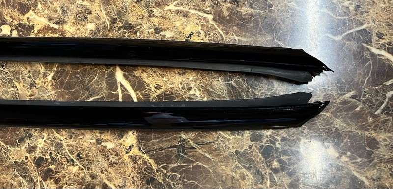 2010-2017 Volvo XC60 Front Windshield Moldings Trim (Black Sapphire 452) gallery