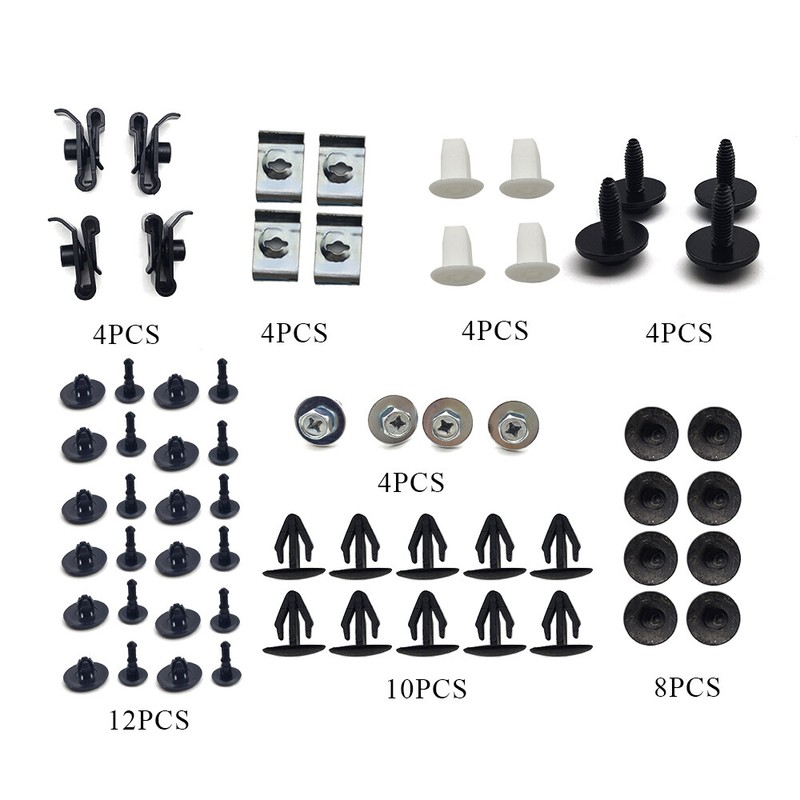 50Pcs Engine Splash Shield Fender Bumper Screw Clips Rivet Fastener For Toyota gallery