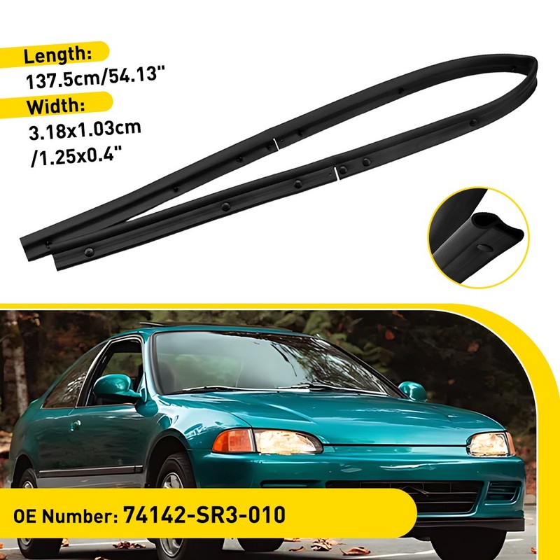 New For Honda Civic EG 1992-1995 sedan 4door Front Hood Rubber Seal Weatherstrip