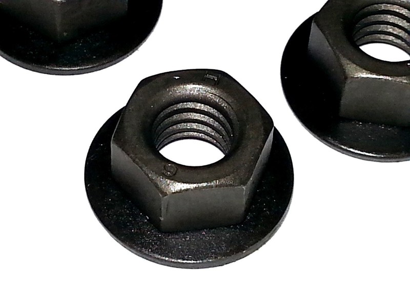 GM Fender Frame Bolt Engine Factory Correct 5/16-18 Black Washer Nuts 10pcs #65 gallery