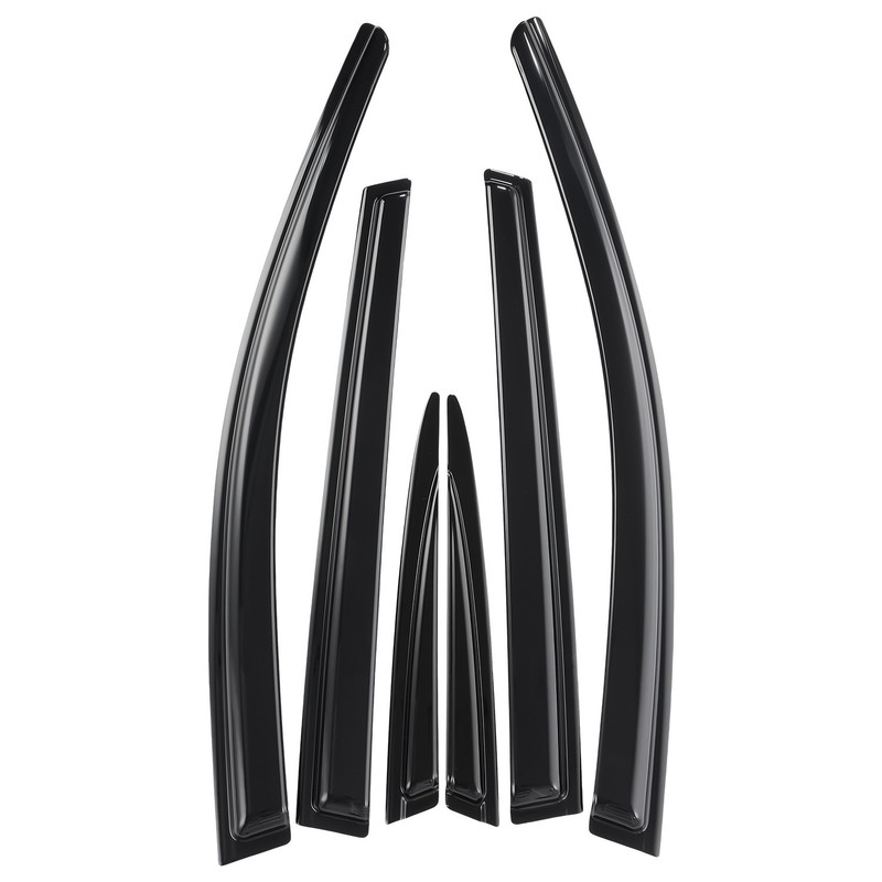 Window Visor 6pcs Black Tape-on Fits Honda CR-V 2017-2022 Rain Guards gallery