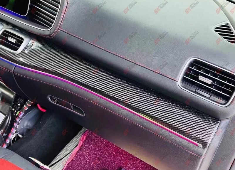 Dry Carbon Fiber Car Inner Trim Kit Fits Benz S-Class GLS450 580 GLS63 AMG 20-26 gallery