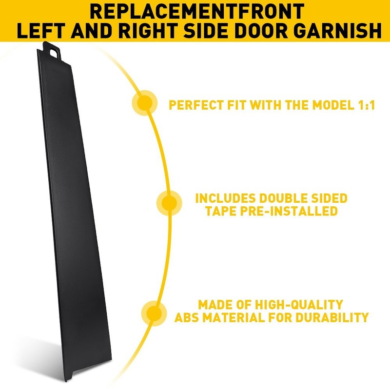 Front Door Pillar Molding Black For Honda Accord 2008 2009 2010 2011 - 2013 2-6X gallery