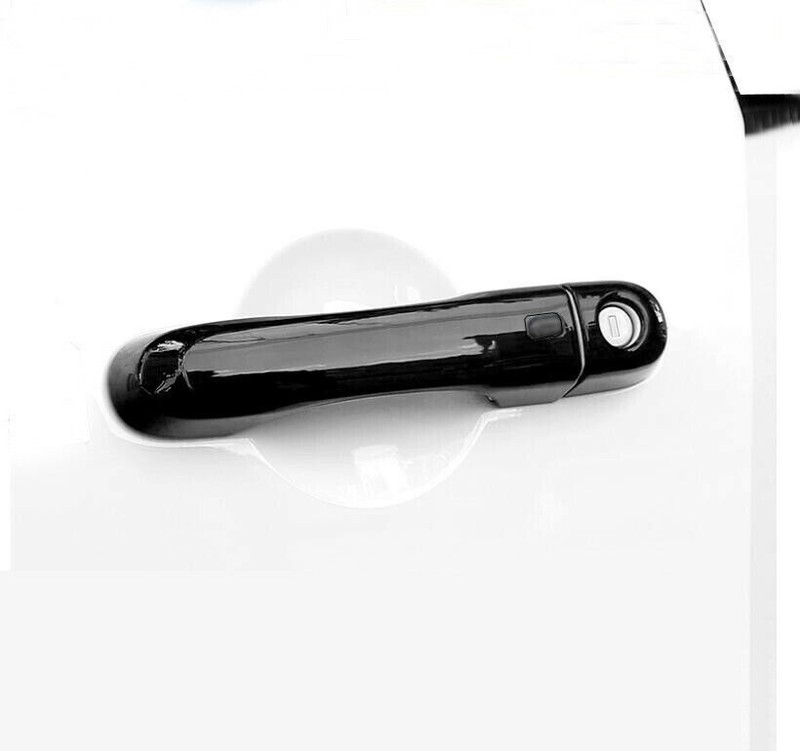 Black Exterior Door Handle & Bowl Decor Cover Trim Kit For 2015-23 Jeep Renegade gallery
