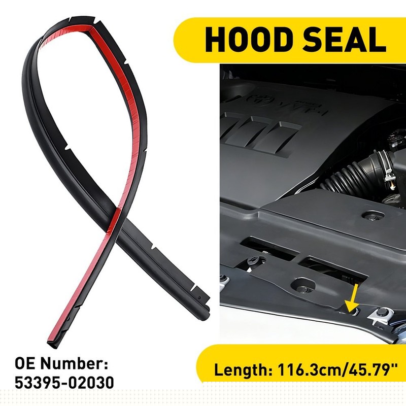 New Front Bumper Engine Hood Rubber Seal For 2007-13 Toyota Corolla 53395-02030