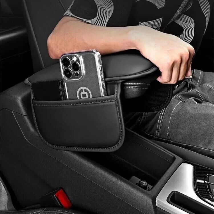 Car Memory Foam Leather Armrest Cushion Cover Center Console Box Pad for Toyota gallery