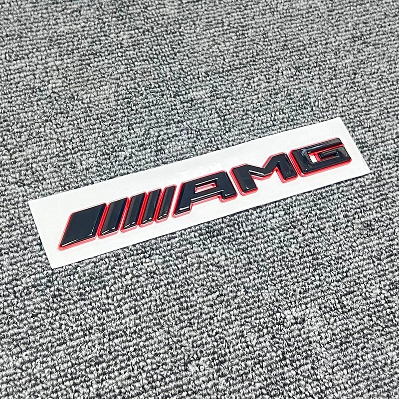 Gloss Black Red E63S AMG Biturbo 4matic+ emblem badge For Mercedes W213 E63 AMG gallery