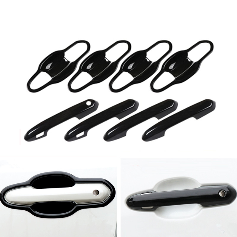 For Toyota Highlander 2020-2026 Bright black Car 4-Door Handle Bowl Cover Trim gallery