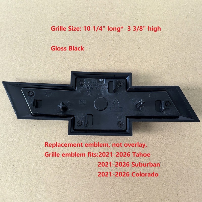 2021+ OEM Grille Bowtie Emblem Badge 3D for Tahoe Suburban Colorado Black Red gallery