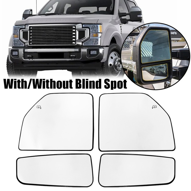 Heated With/Without Blind Spot Mirror Glass For 2015-22 F150 F250 F350 F450 F550