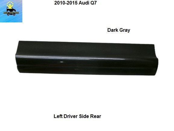 4L0853969H1RR 2010 to 2015 Audi Q7 Rear Left Door Trim Molding Dark Gray