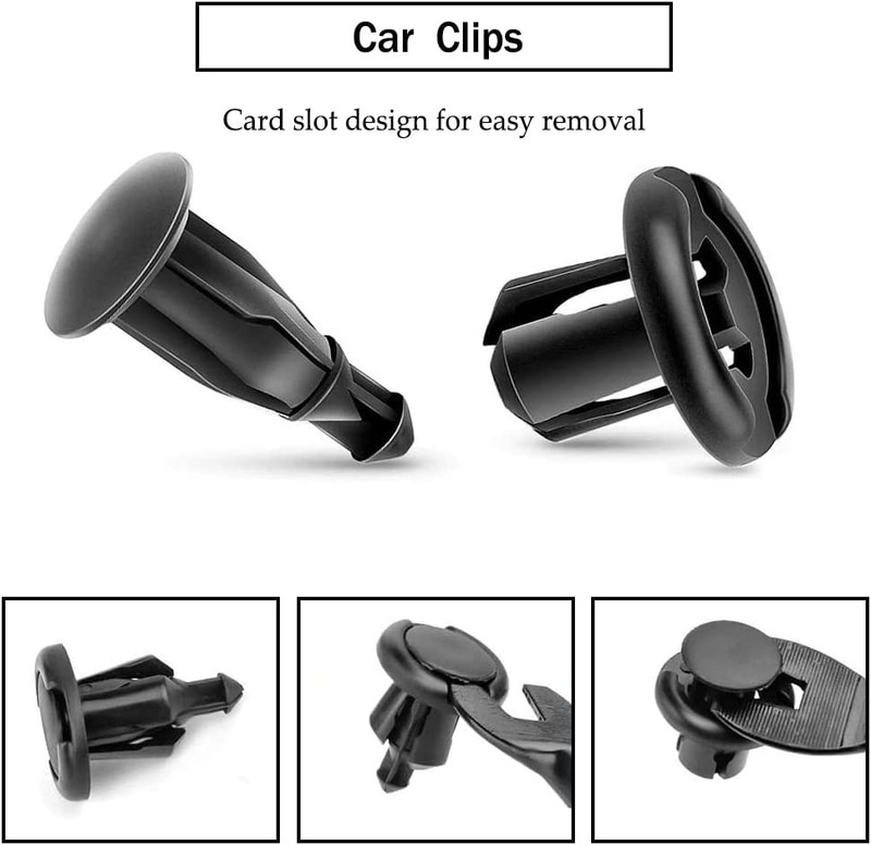 For Subaru 100Pcs Bumper Hood Clips Retainer Rivet Fastener Fender Push Pin US gallery