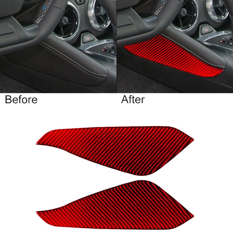 35pcs For Camaro 2016-18 Red Carbon Fiber Full Kits Interior Trim gallery