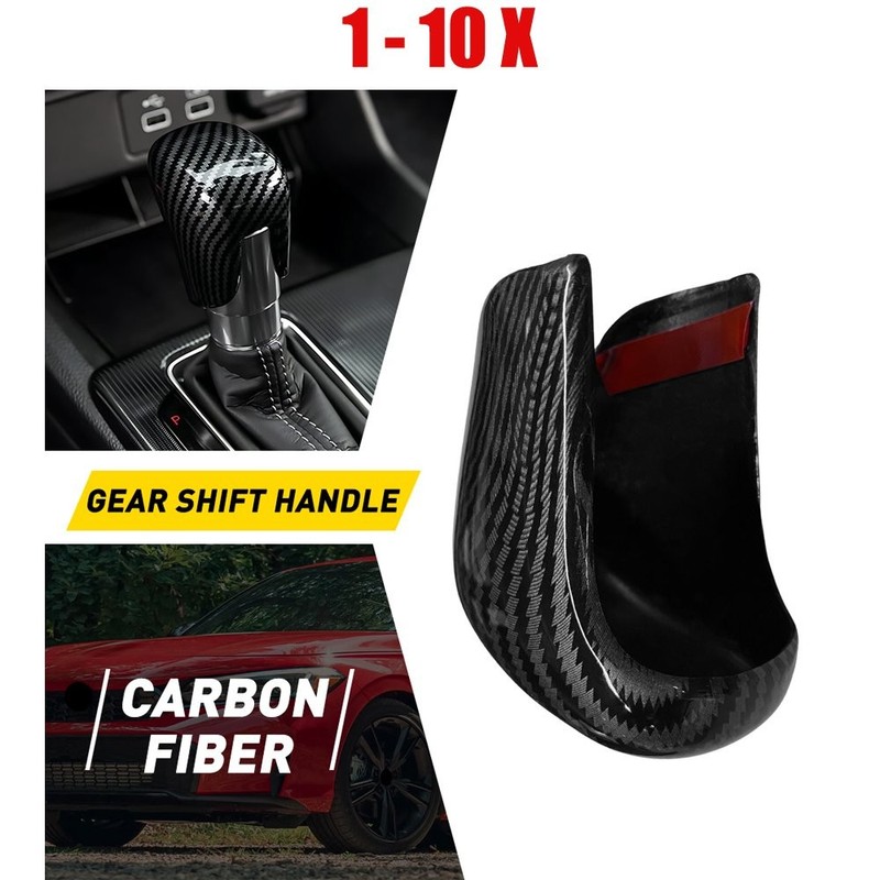 1-10X Gear Shift Knob Cover Carbon Fiber Overlay Fit Honda CRV Accord 2023-2025