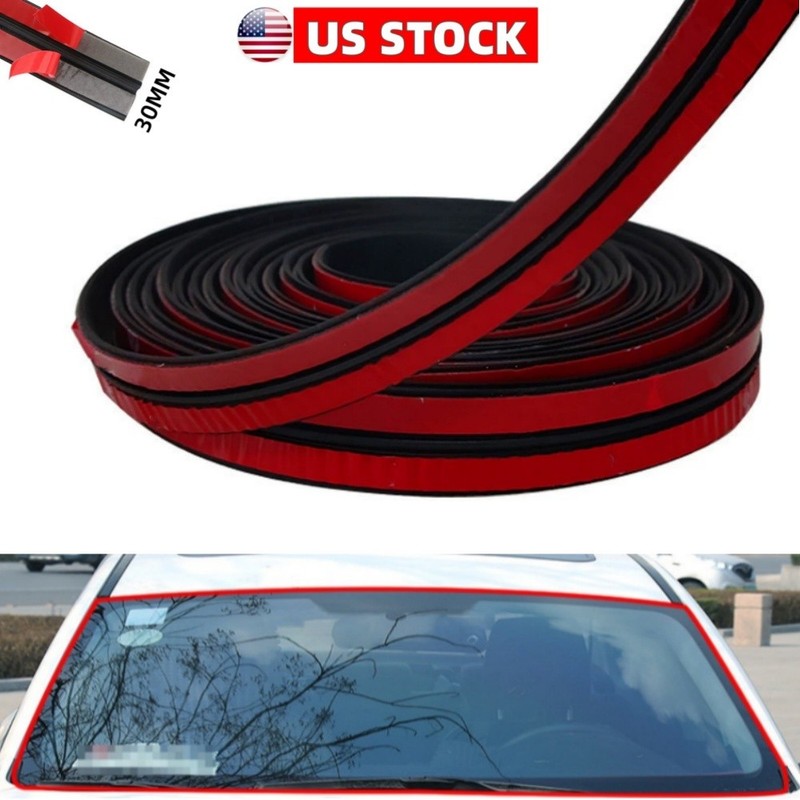 30MMx5m Car Weather Seal Strip Car Roof Windshield Trim Edge Molding Protector