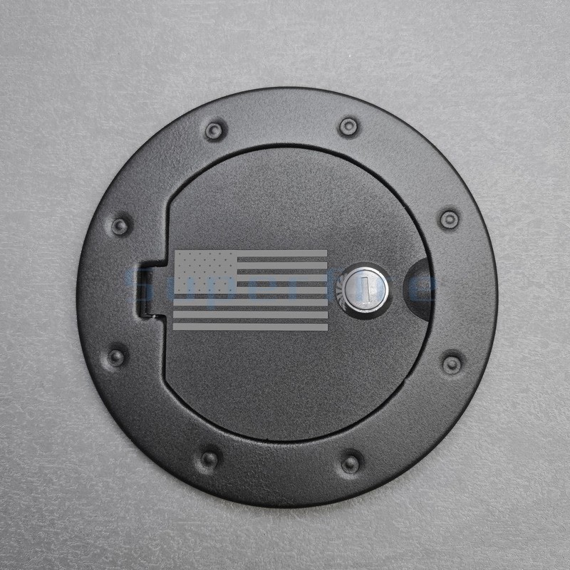 USA Flag Gas Fuel Tank Cap Cover w/Keys Accessories fit Jeep Wrangler JK 2007-17 gallery