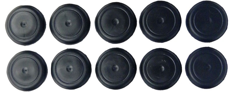 5/8″ Black Rubber Plugs for Flush Mount Body Sheet Metal Hole Qty 10 0.625 Inch