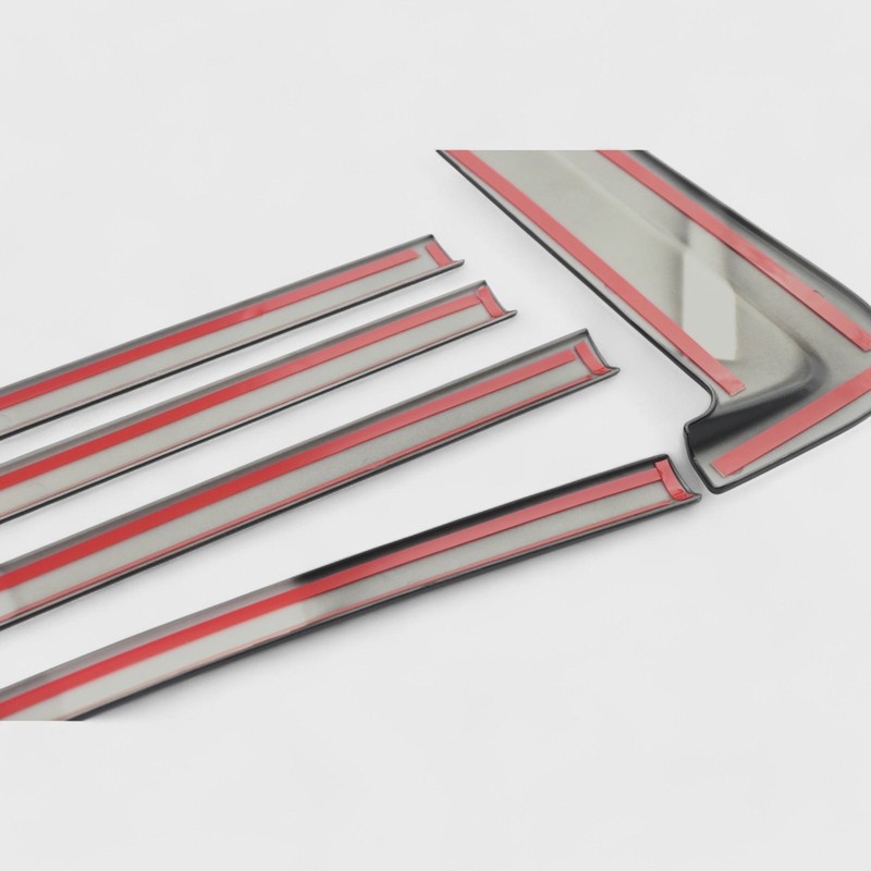 6 Piece Metallic Black Tape-on Window Trim Set Fits 2021-2024 Chevrolet Tahoe gallery