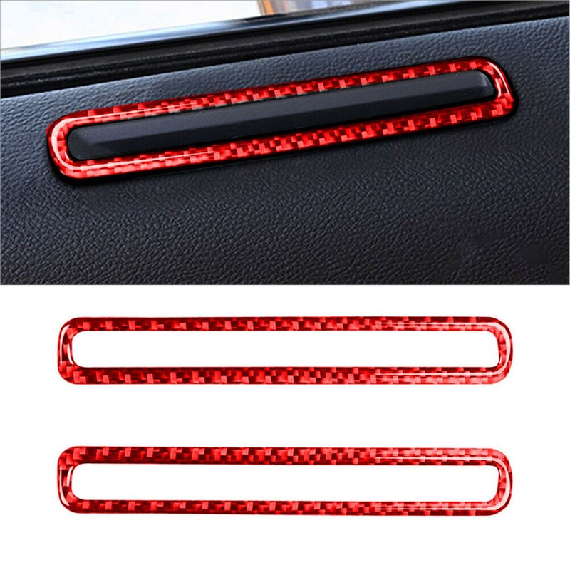 19Pcs Red Carbon Fiber Interior Full Set Cover Trim Fits Dodge Charger 2011-2014 gallery