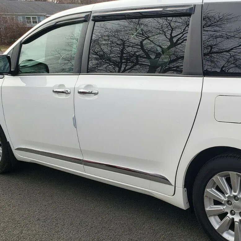 outside door body side ABS molding chrome trim 4PCS For Toyota SIENNA 2011-2020 gallery