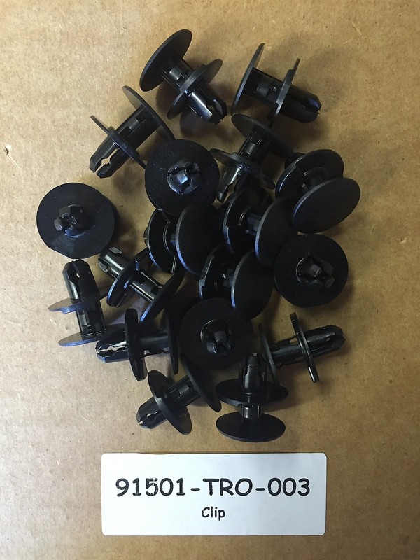 QTY 15: OE Spec Fender Push Type Retainer Clips For Honda Acura 91501-TRO-003