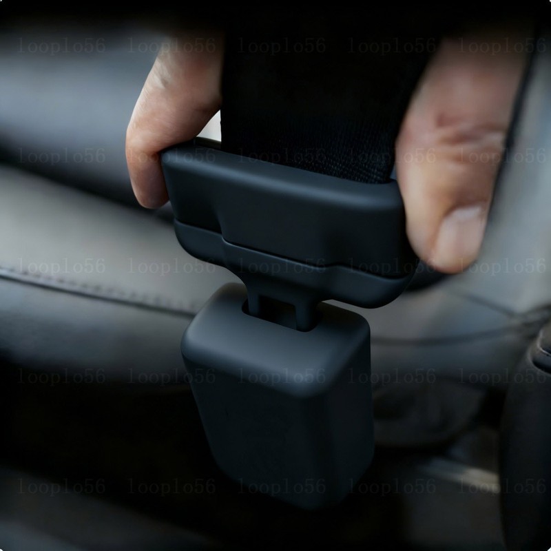 Black Silicone Car Seat Belt Buckle Cover Clip Anti-Scratch Dust Proof Case gallery