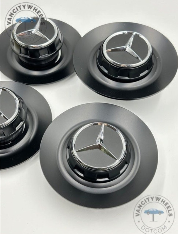 4pcs 147mm Mercedes Benz W213 W205 R190 Wheel Hub Center Cap A2224002800 Black