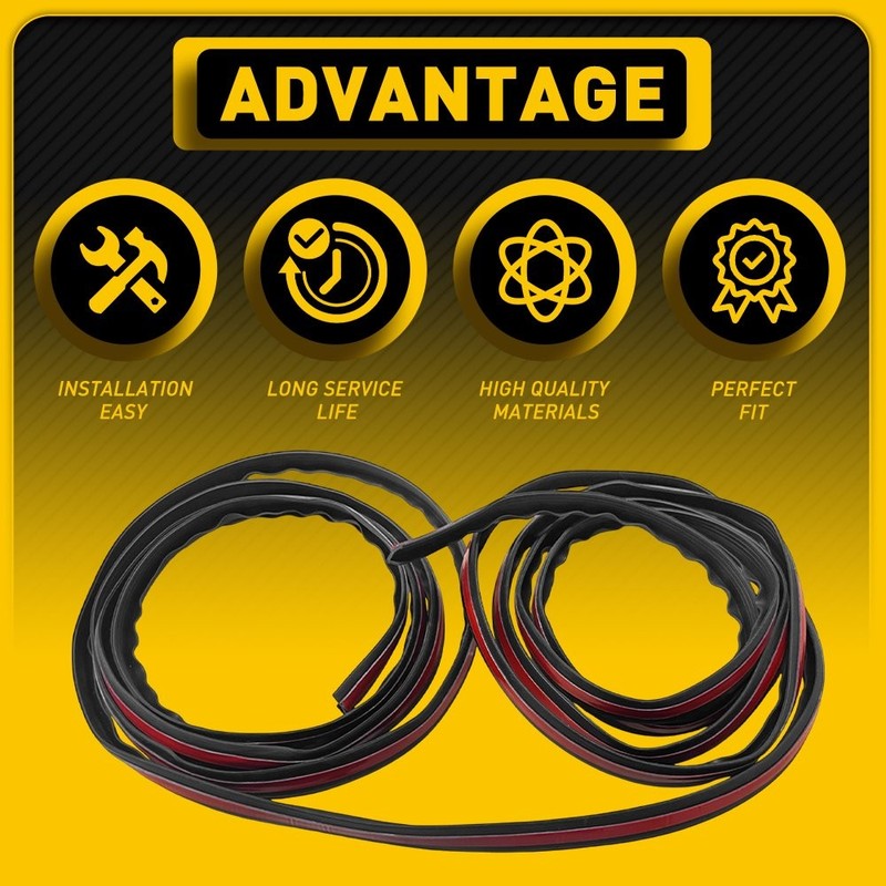 13ft V Shaped Car Side Window Trim Edge Mould Rubber Sealing Strip For Chevrolet gallery
