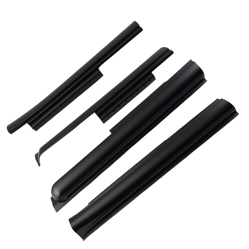 Rocker Panel for Jeep Wrangler JK Sport Utility 2007-2016 4-Door ABS Black gallery