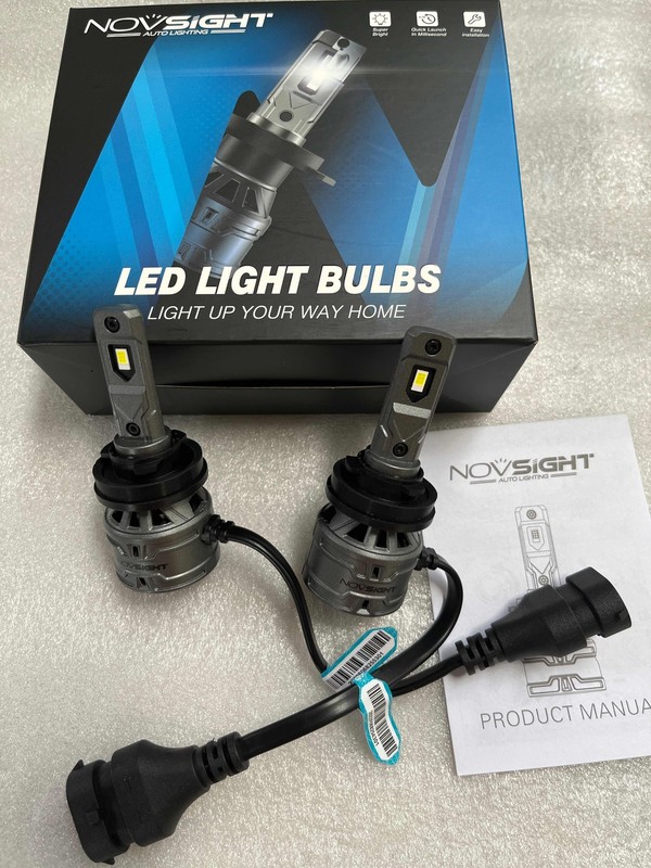 NOVSIGHT H11 H8 H9 LED Headlight Bulbs Kit Hi/Low Beam 13000LM 300% Bright Lamps gallery