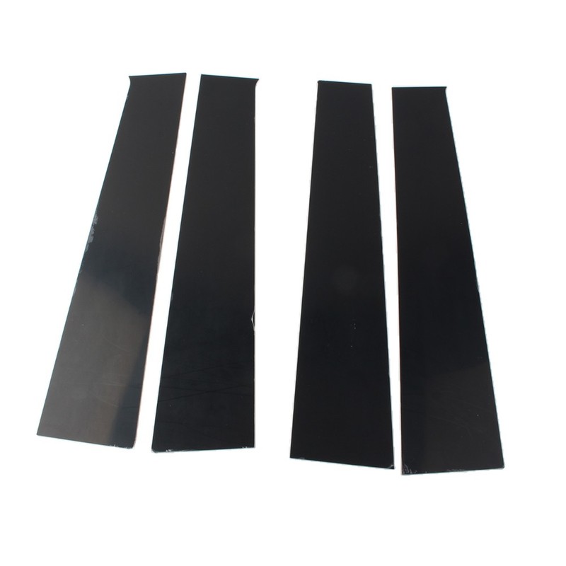 Window Pillar Posts Door Trim For Dodge Ram 1500 2009-2018 Glossy Black 4pcs/Set gallery
