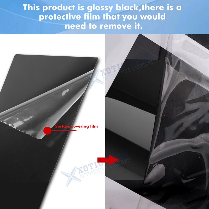 6X For 2011-2024 Dodge Charger Door Pillar Post Trim Gloss Black Car Accessories gallery