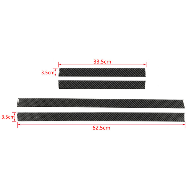 Carbon Fiber Inner Threshold Non-slip Guard Plate Stickers Trim For 4Runner 2010 gallery