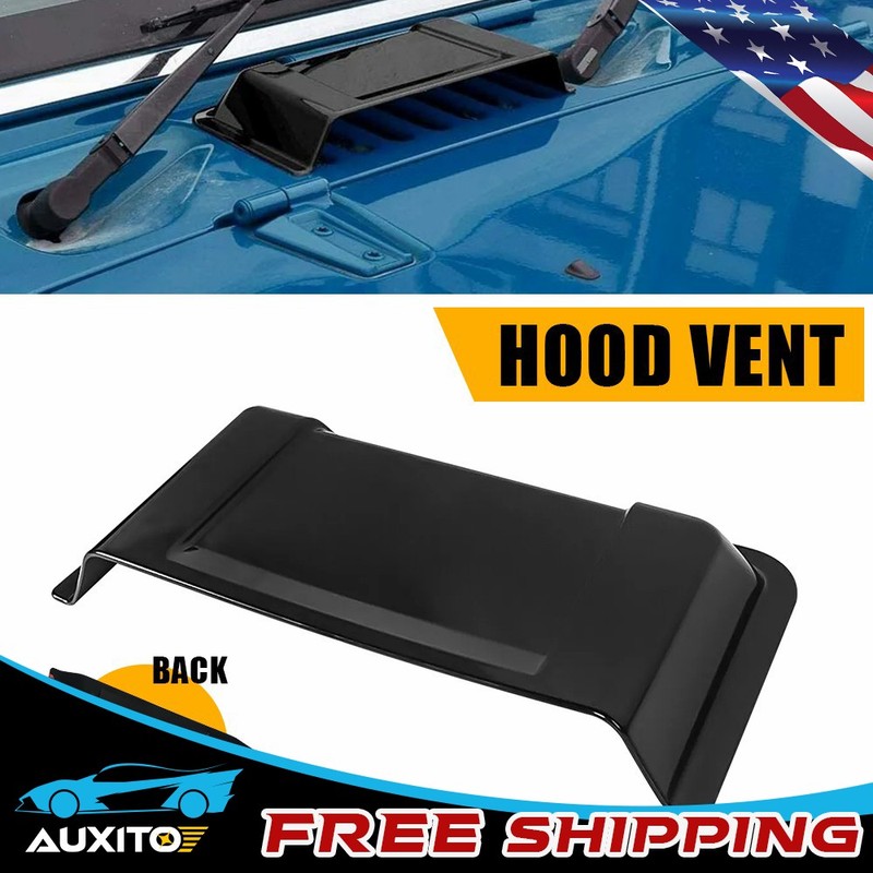 For 1997-2017 Jeep Wrangler TJ JK 1x Vent Hood Scoop Air Intake Cover Decoration