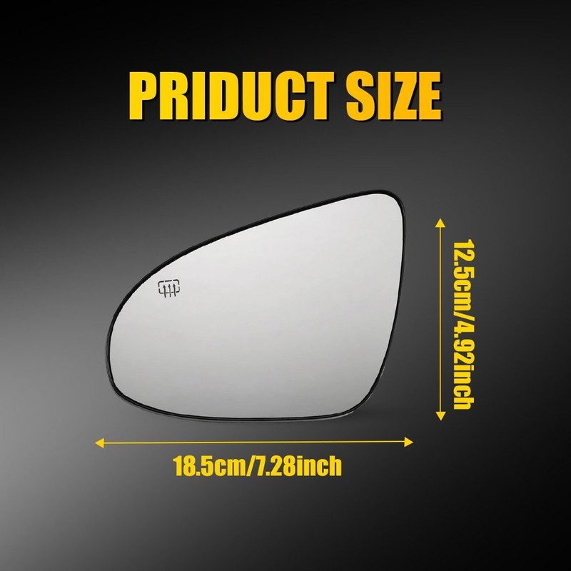 Heated Mirror Glass Left Driver Side Fit 2014-19 Toyota Corolla 87961-02F30 1-5X gallery