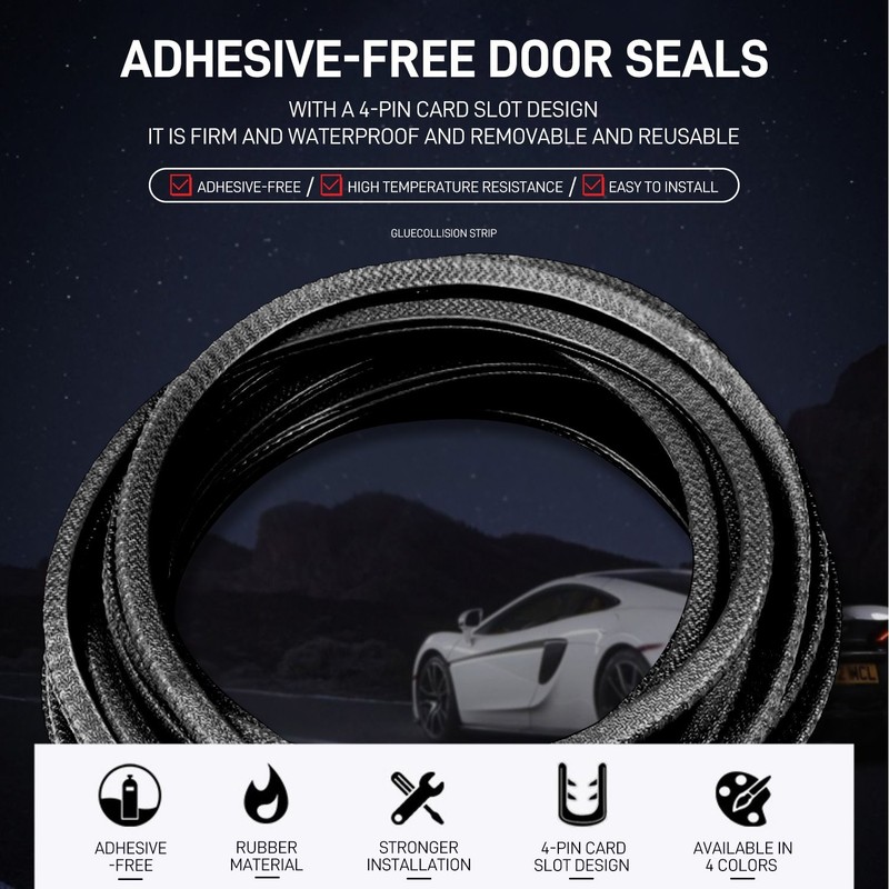 6M Car Door Seal Strip Rubber Weatherstrip Protector Edge Trim Guard Pinchweld gallery
