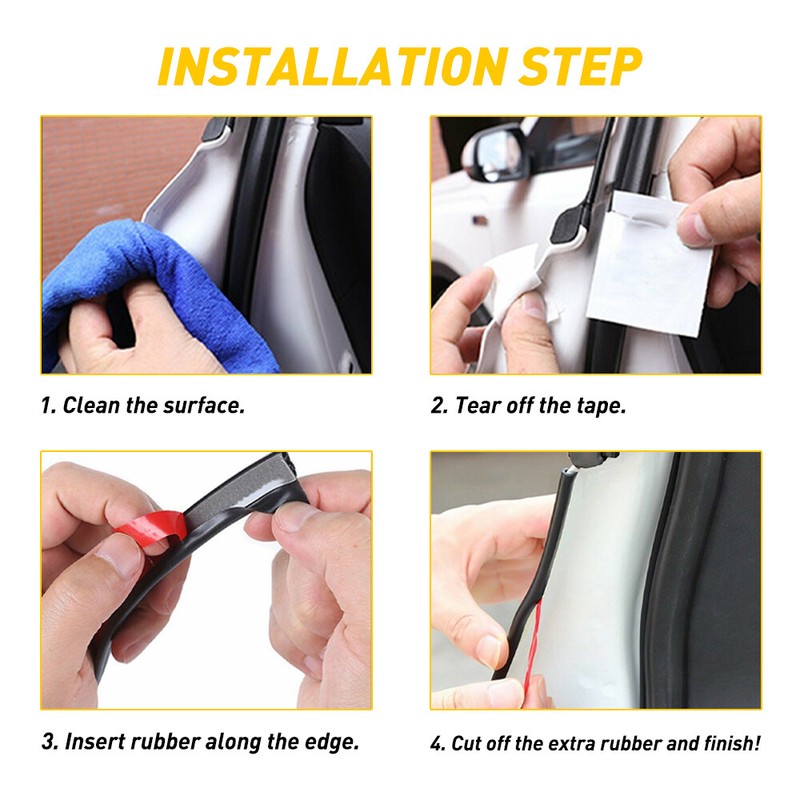 10M / 32ft U Shape Rubber Seal Car Door Edge Guard Molding Trim Protectors Strip gallery
