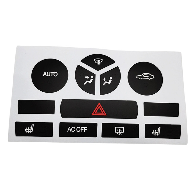 Black Vinyl Climate Control Button Decal for Saab 9-3 Model Years 2007 to 2014 gallery