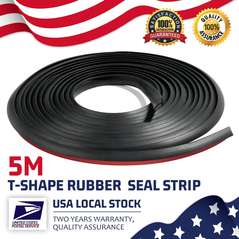 16ft Edge Trim T-Shape Rubber Seal Edge Strip with,Headlight Edge Sealing Strip