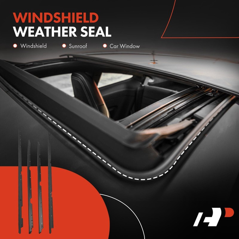 A-Premium 4pcs Door Inner & Outer Window Felt Weatherstripping Kit for Chevrolet gallery