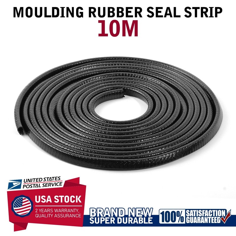 Rubber Clips Seal Strip Easy to Cut No Adhesive Fit for Most Vehicles U-Shape