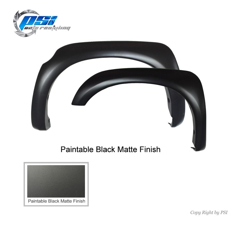 Black Paintable OE Style Fender Flares Toyota Tundra 07-13 Fits w/ Factory Flaps gallery