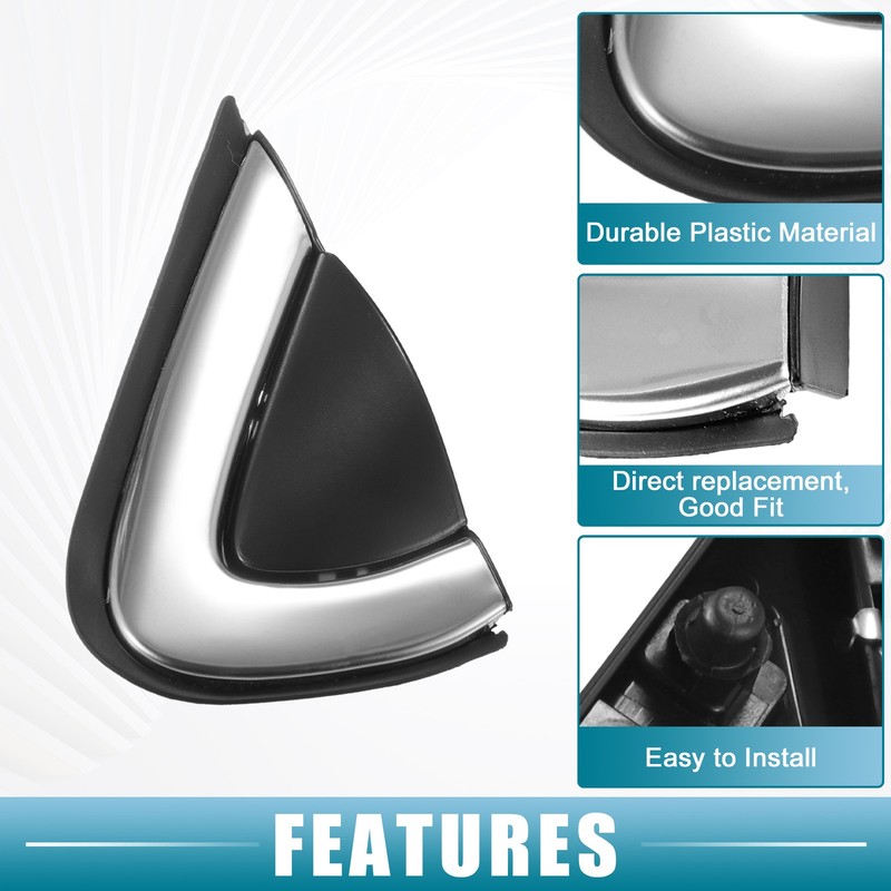 1 Pair Car Front Left Right Door Mirror Corner Fender Cover for Honda CRV 17-19 gallery