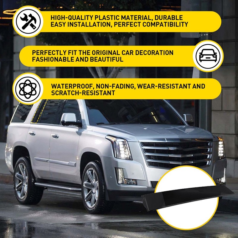 Rear Passenger Side Door Applique B Pillar Molding Trim For 2015-18 GMC Yukon XL gallery